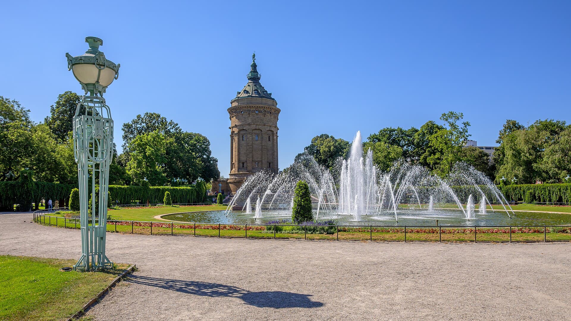 Water tower on Friedrichsplatz in Mannheim